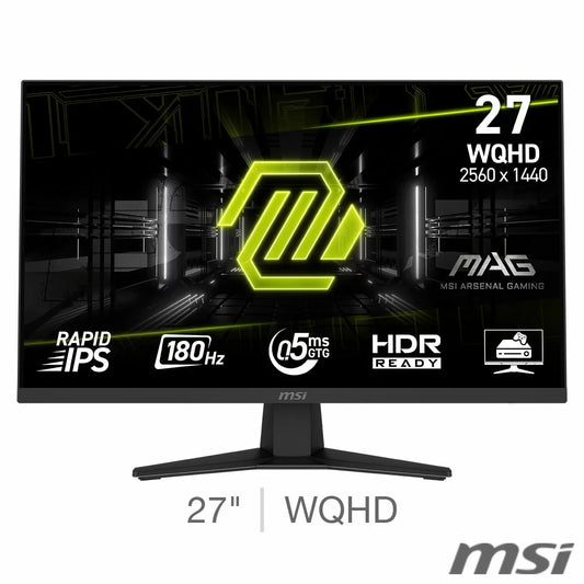 MSI MAG 274QF 27 Inch 180Hz WQHD Gaming Monitor, 9S6-3CE41H-011