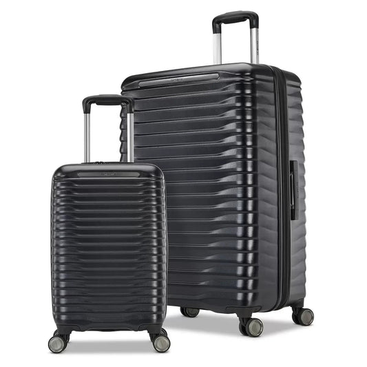 Samsonite Element XLT 2.0 Hardside 2 Piece Suitcase|Luggage Set in Black