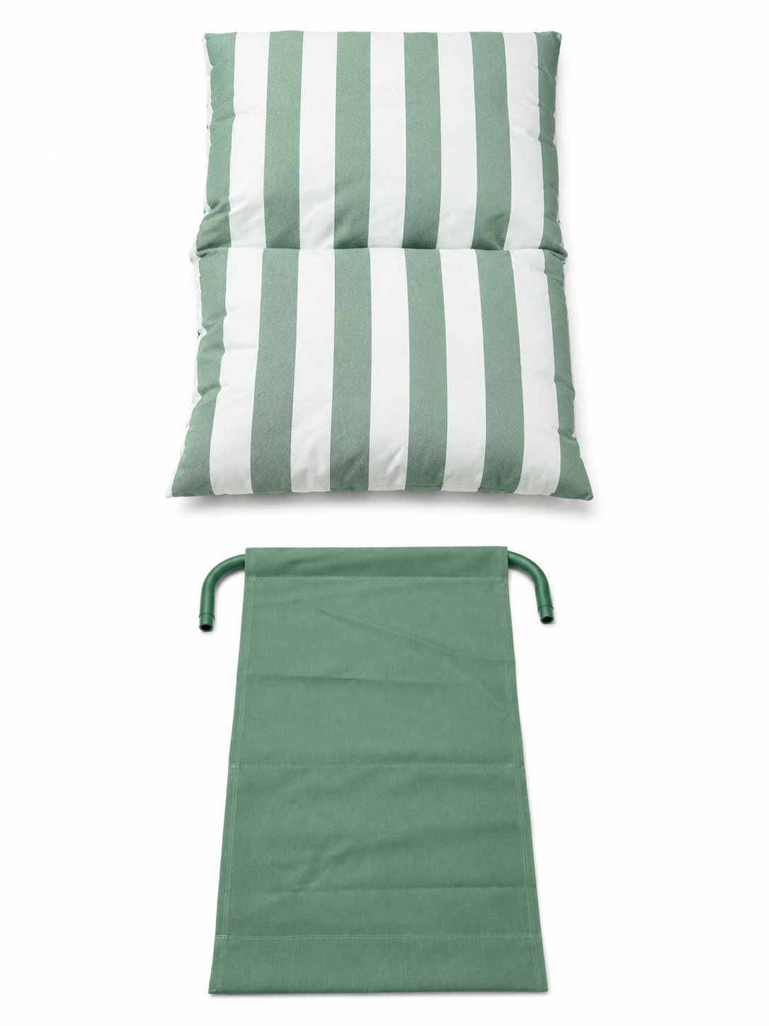 KETTLER Cloud Relaxer Chair FY26 Green Stripe Steel Garden Lounger Cushioned