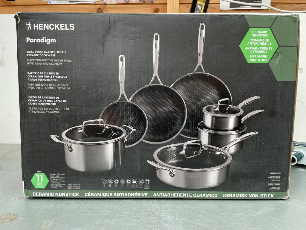 HENCKELS Paradigm Stainless Steel Cookware Set 9 Piece Tri-Ply Induction