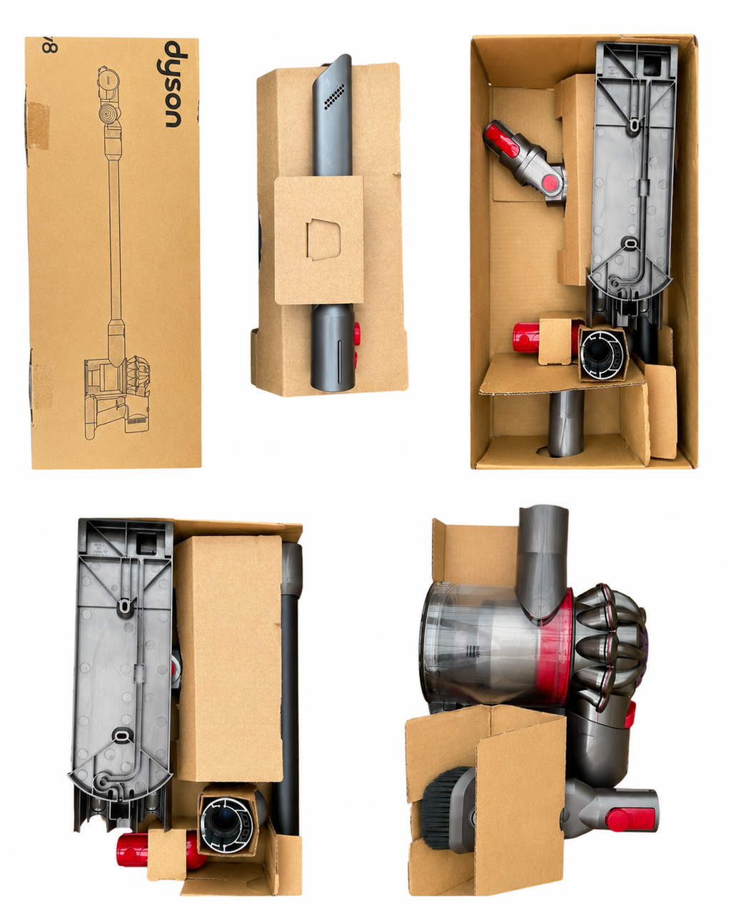 Dyson V8 Total Clean Stick Vacuum Cleaner Cordless 40min Runtime Grey 0.54L