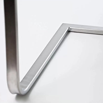 Rio Dining Chair 2 Pack Blue Brushed Stainless Steel Base MG58 Set