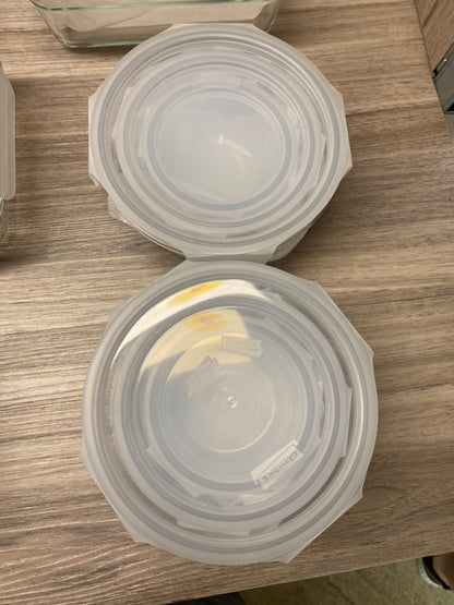 Glasslock 28 Piece Glass Food Storage Container Set Airtight Lids Microwave Safe