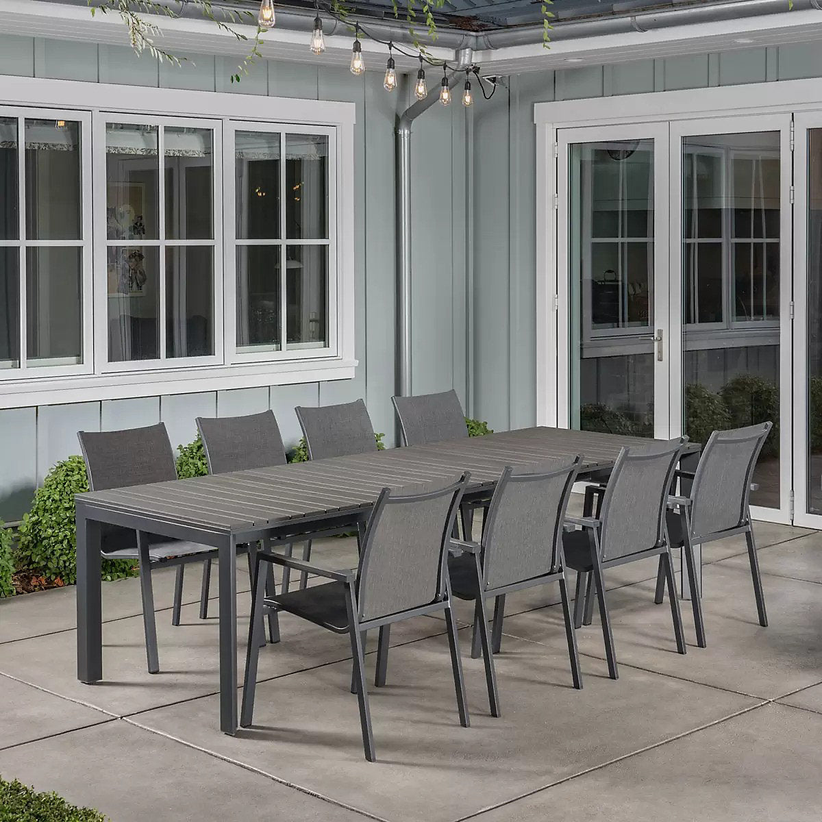 Sunvilla Dark Forest 9 Piece Outdoor Garden Dining Set Patio Table Chairs New