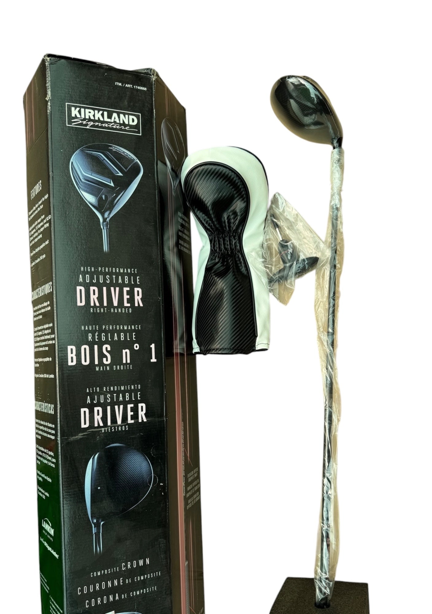 Kirkland Signature Golf Driver 10.5° Right Handed Adjustable Stiff Flex Black