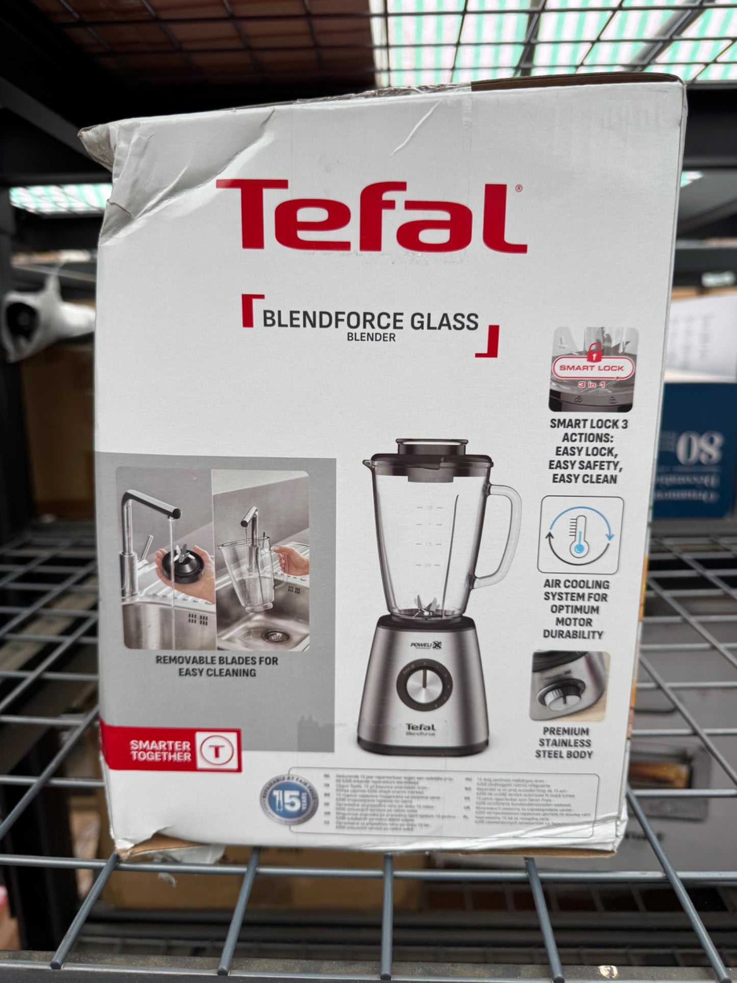 Tefal BlendForce 2 Glass Blender Soup Maker 1400W Silver BL83SD65 10 Programs