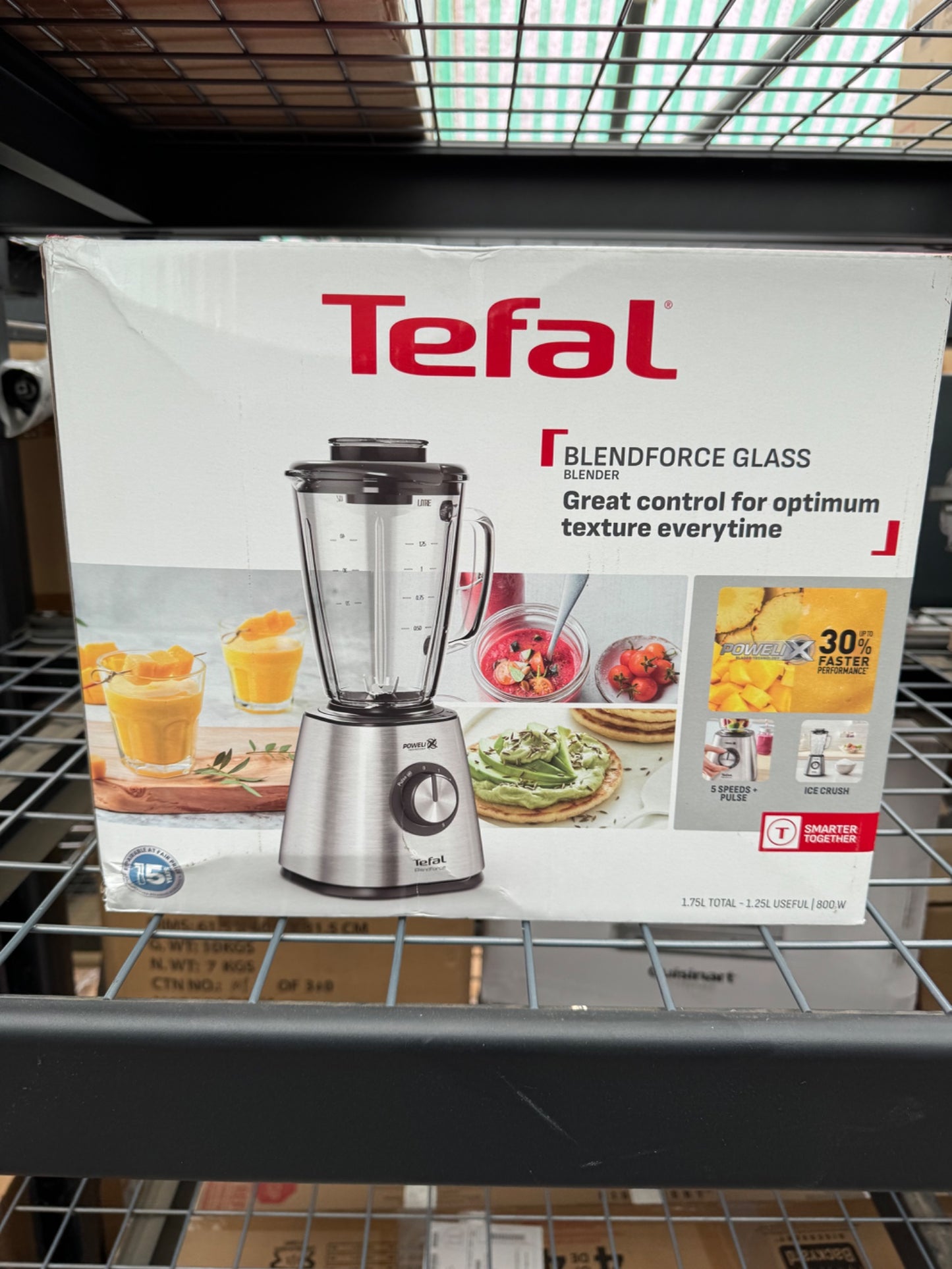 Tefal BlendForce 2 Glass Blender Soup Maker 1400W Silver BL83SD65 10 Programs