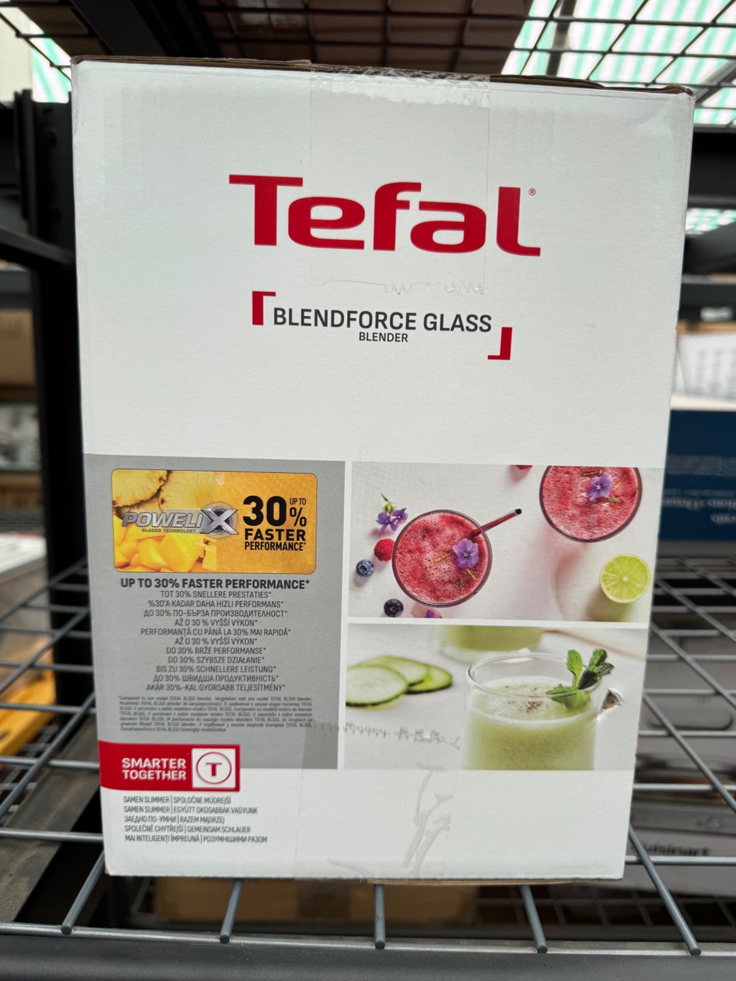 Tefal BlendForce 2 Glass Blender Soup Maker 1400W Silver BL83SD65 10 Programs