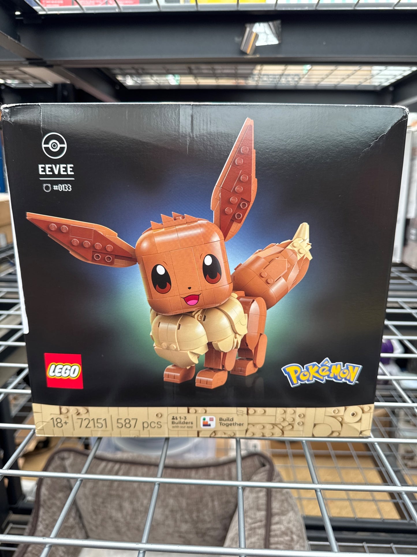 LEGO Pokémon Eevee Brick Figure Building Set 72151 587 Pieces Desk Decor 18+
