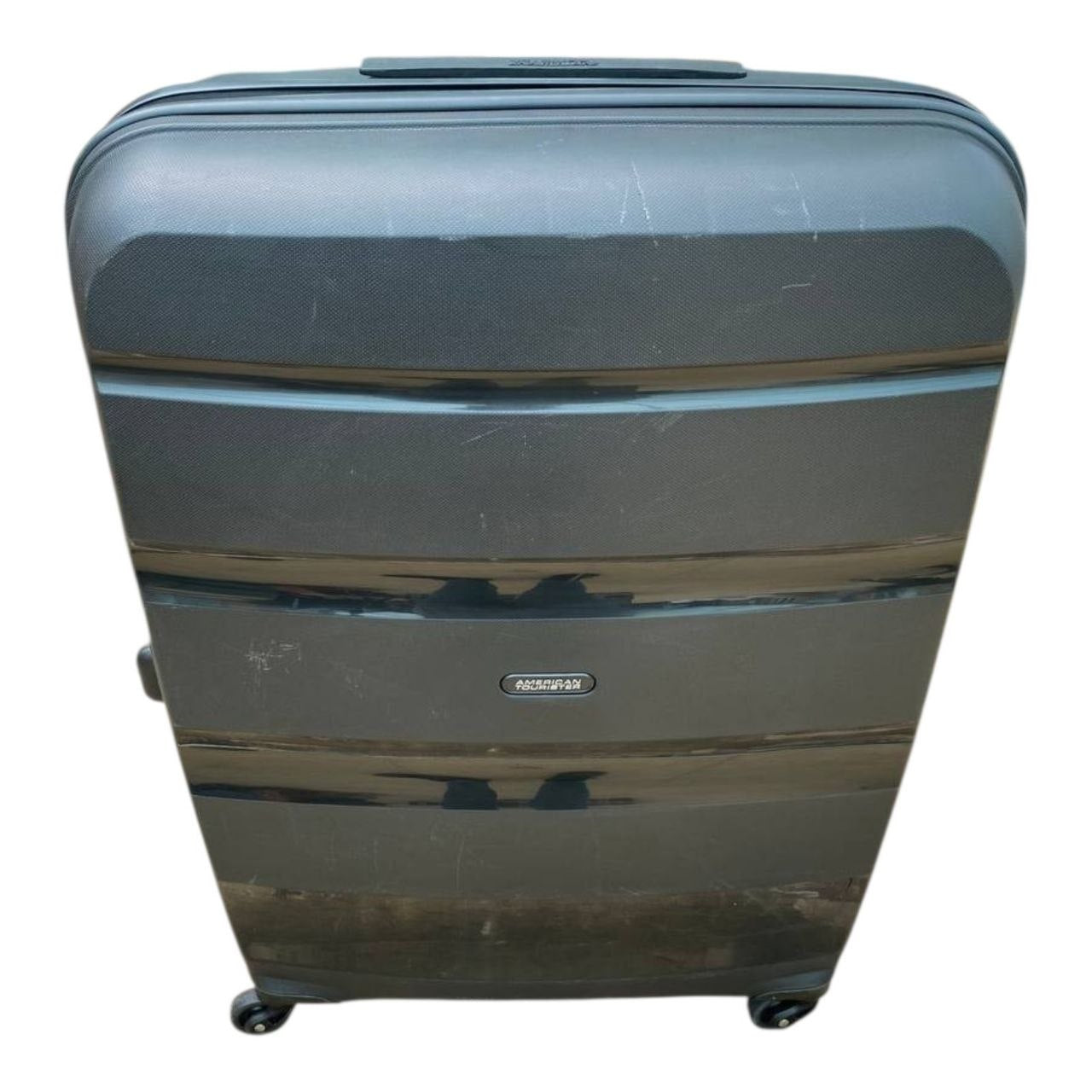 American Tourister Jet Driver 75cm Large Hardside Spinner Suitcase Luggage Black