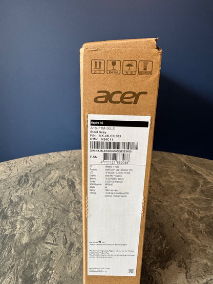 Acer Aspire 16 OLED Laptop Intel Core Ultra 5 125H 16GB RAM 512GB SSD Grey