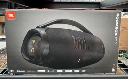 JBL Boombox 3 WiFi Bluetooth Speaker 200W IP67 Waterproof 24Hr Black Portable