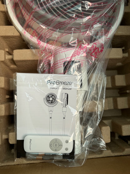 Pro Breeze AirFlo 43" Pedestal Fan PB-F-26WG 9 Speed 4 Mode Remote Control