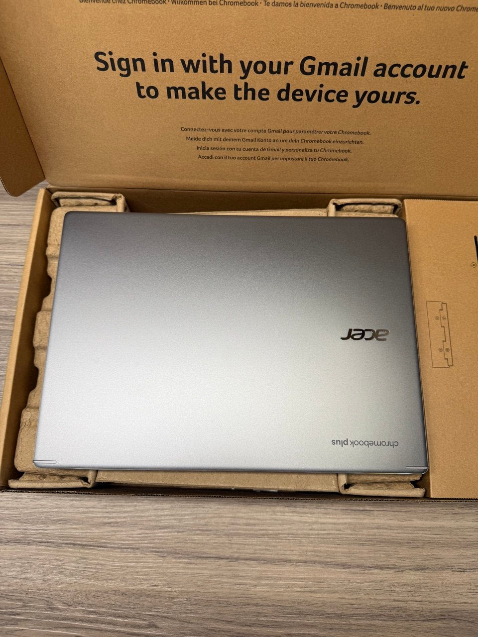 Acer Chromebook Plus 514 Intel Core i5 8GB RAM 256GB SSD 14in Laptop Grey