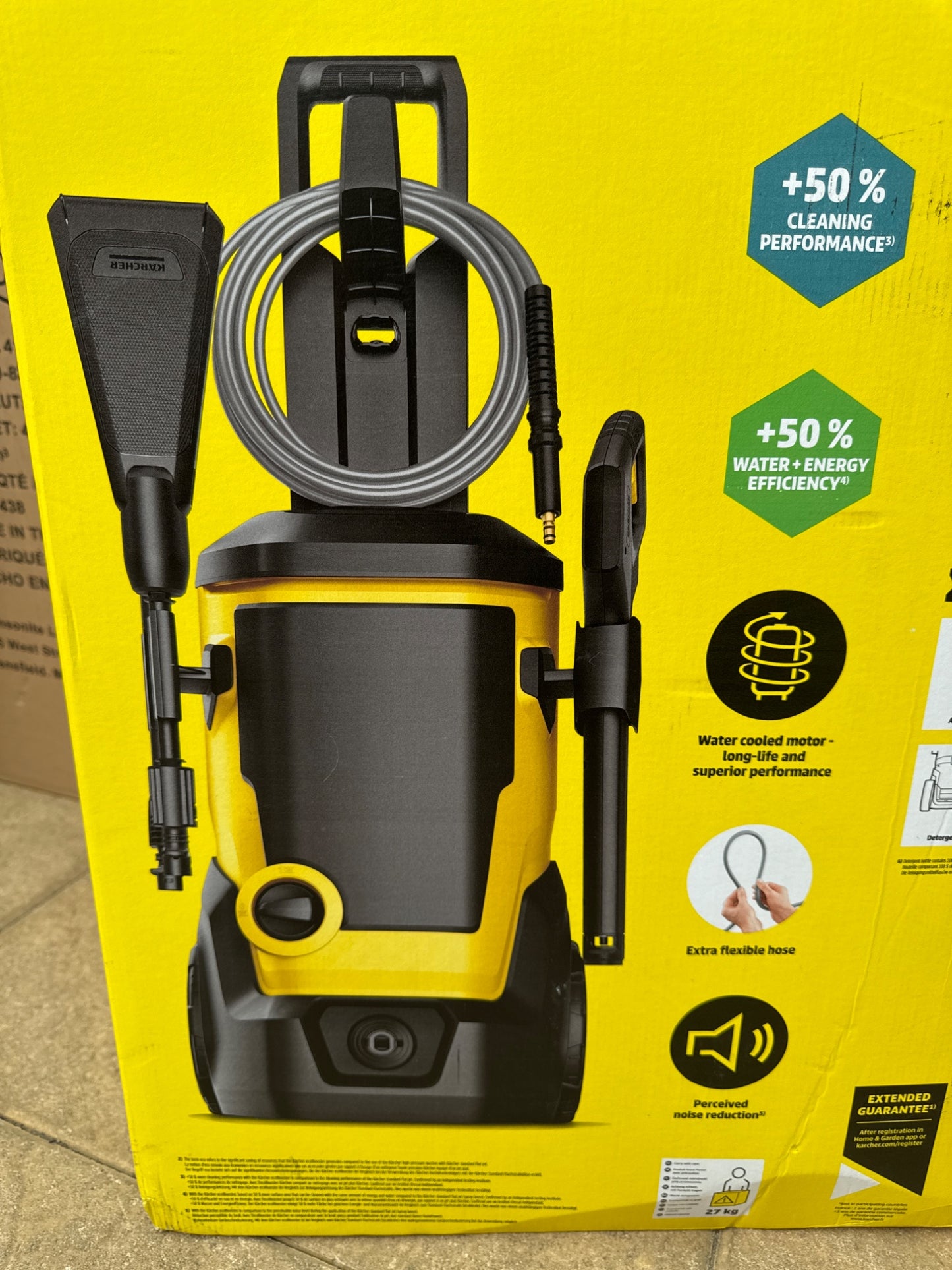 Karcher K7 WCM Car Home Pressure Washer 2800W 180 Bar Yellow Black Bundle