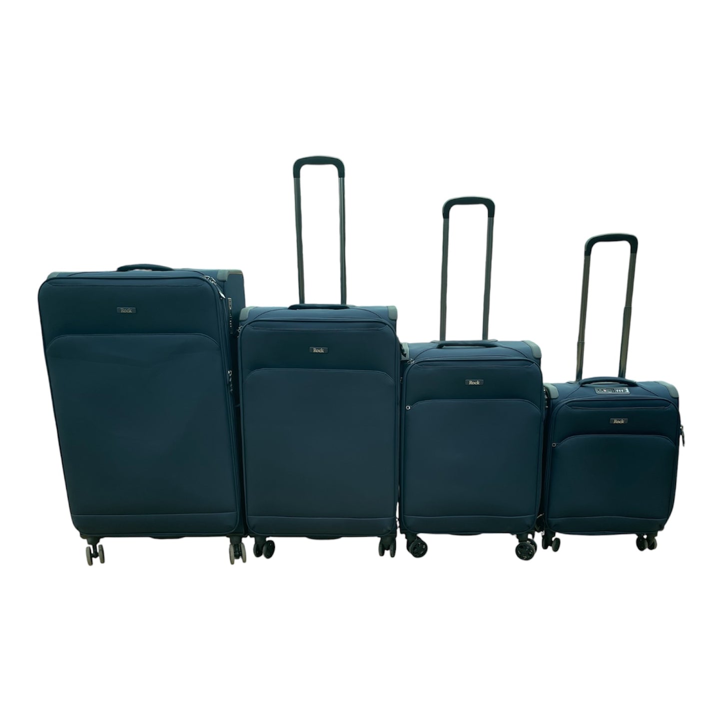 Rock Georgia 4 Piece Softside Luggage Set in Navy | Costc...