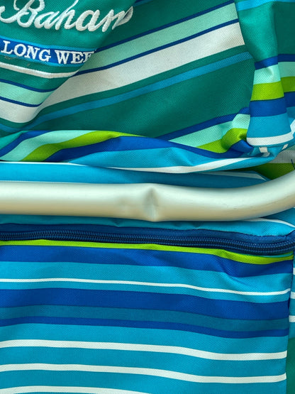 Tommy Bahama Backpack Beach Chair Aluminium 5-Position Reclining Blue Polyester
