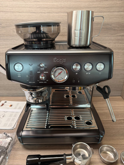Sage Barista Express Impress Bean to Cup Coffee Machine Black Stainless Steel 8