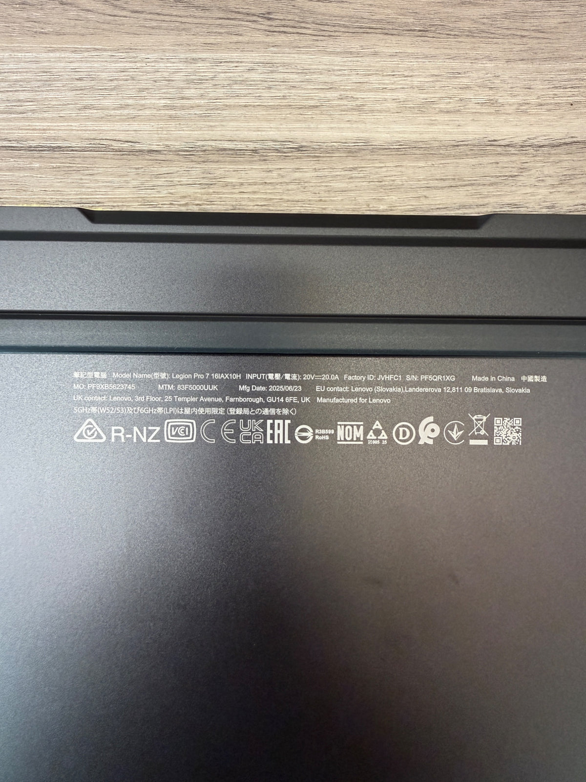 Lenovo Legion Pro 7 Gaming Laptop Core Ultra 9 64GB 2TB RTX 5090 16" Black