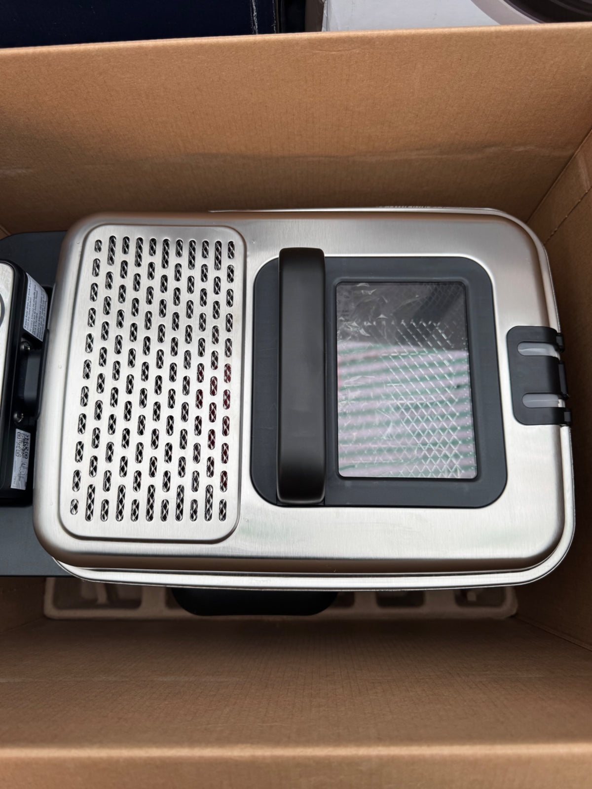 Tefal Oleoclean Pro Deep Fryer FR8058 3.5L Auto Oil Filtration Silver 1200W