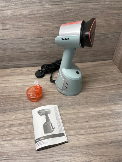 Tefal AeroSteam Garment Steamer DT9814G0 Heated Soleplate Blue Sage Green