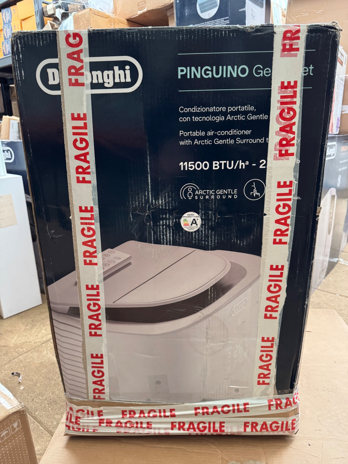 De'Longhi GentleJet AP98 Portable Air Conditioner 11500 BTU A+ White Remote