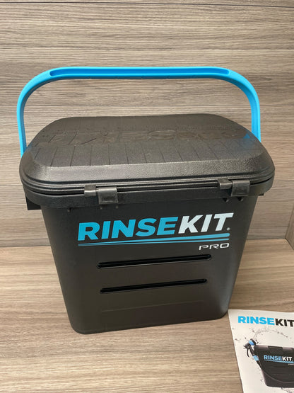 RinseKit Pro Portable Shower 13.2L Battery Powered 50 PSI 5 Spray Settings