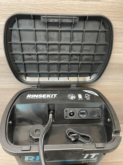RinseKit Pro Portable Shower 13.2L Battery Powered 50 PSI 5 Spray Settings