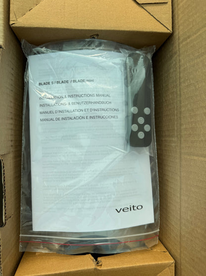 Veito Blade S2500 Carbon Infrared Patio Heater Silver Aluminium Outdoor 30m²