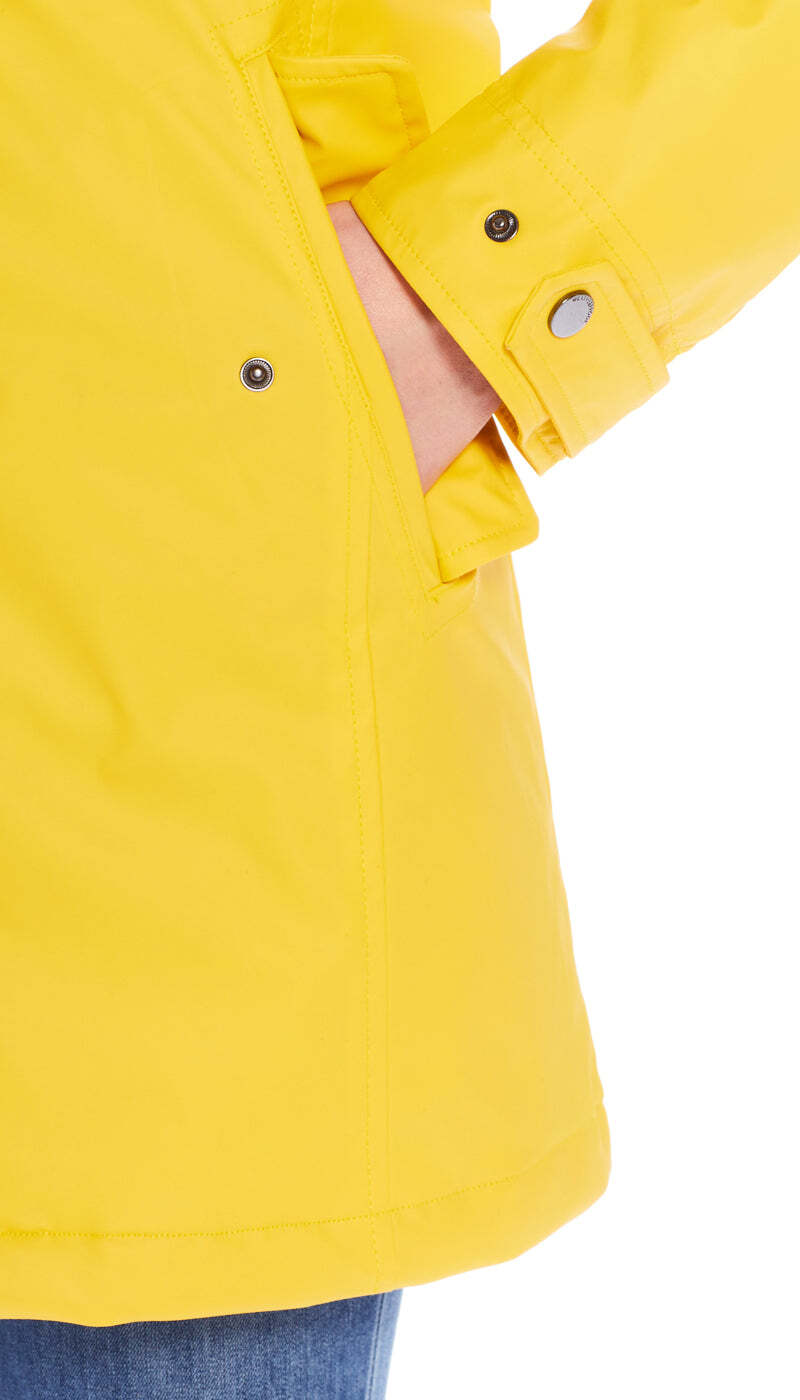 Weatherproof Women's Yellow Waterproof Slicker Jacket Rain Coat LARGE