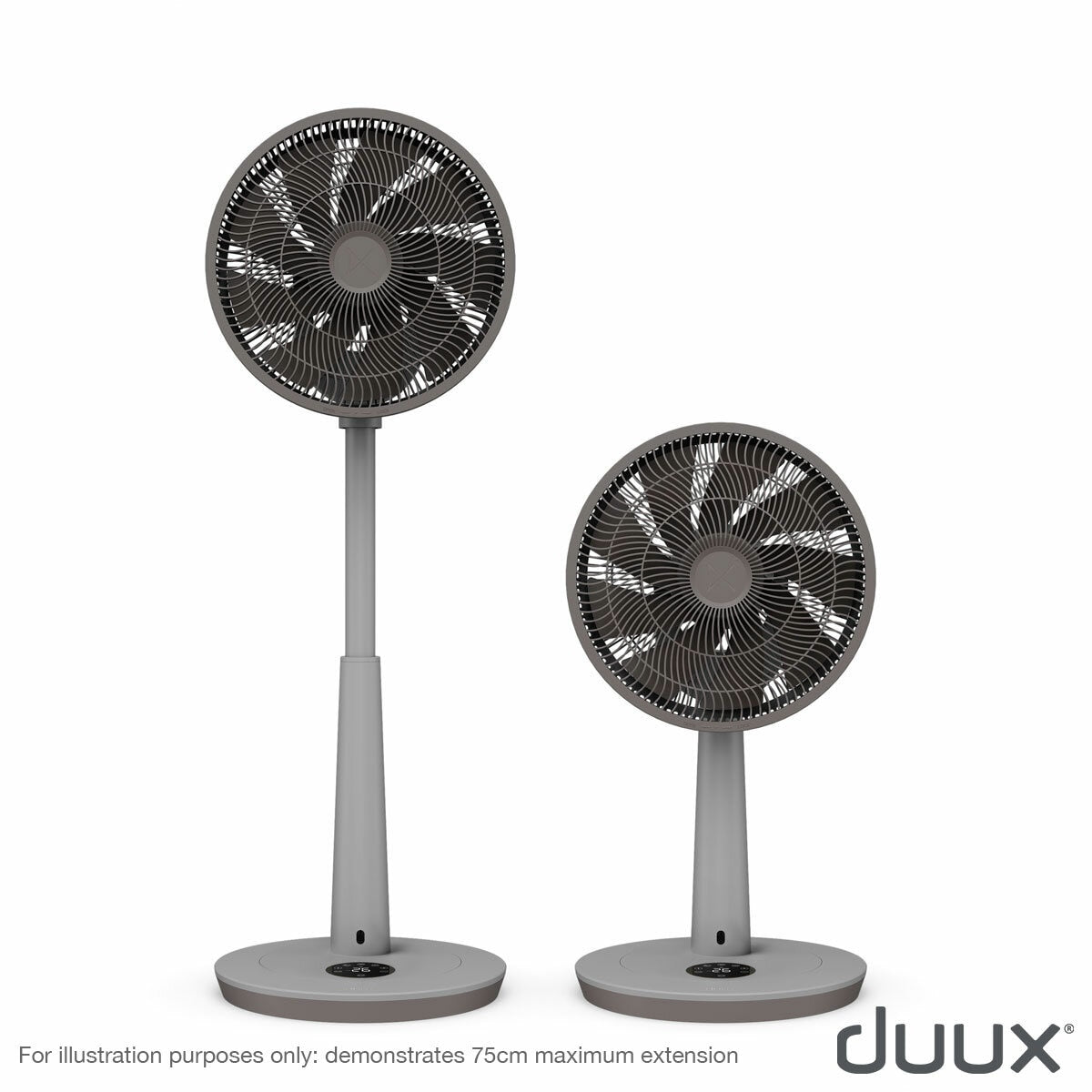 Duux Whisper Fan 3 DXCF220UK Grey Tower Fan 26 Speed Remote Oscillating