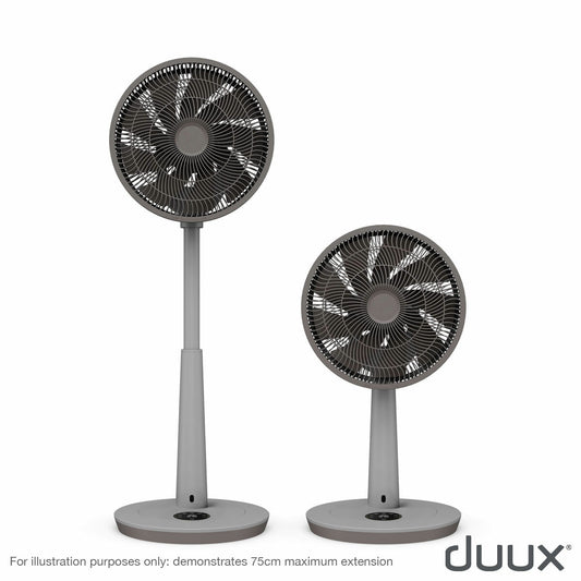 Duux Whisper Fan 3 DXCF220UK Grey Tower Fan 26 Speed Remote Oscillating