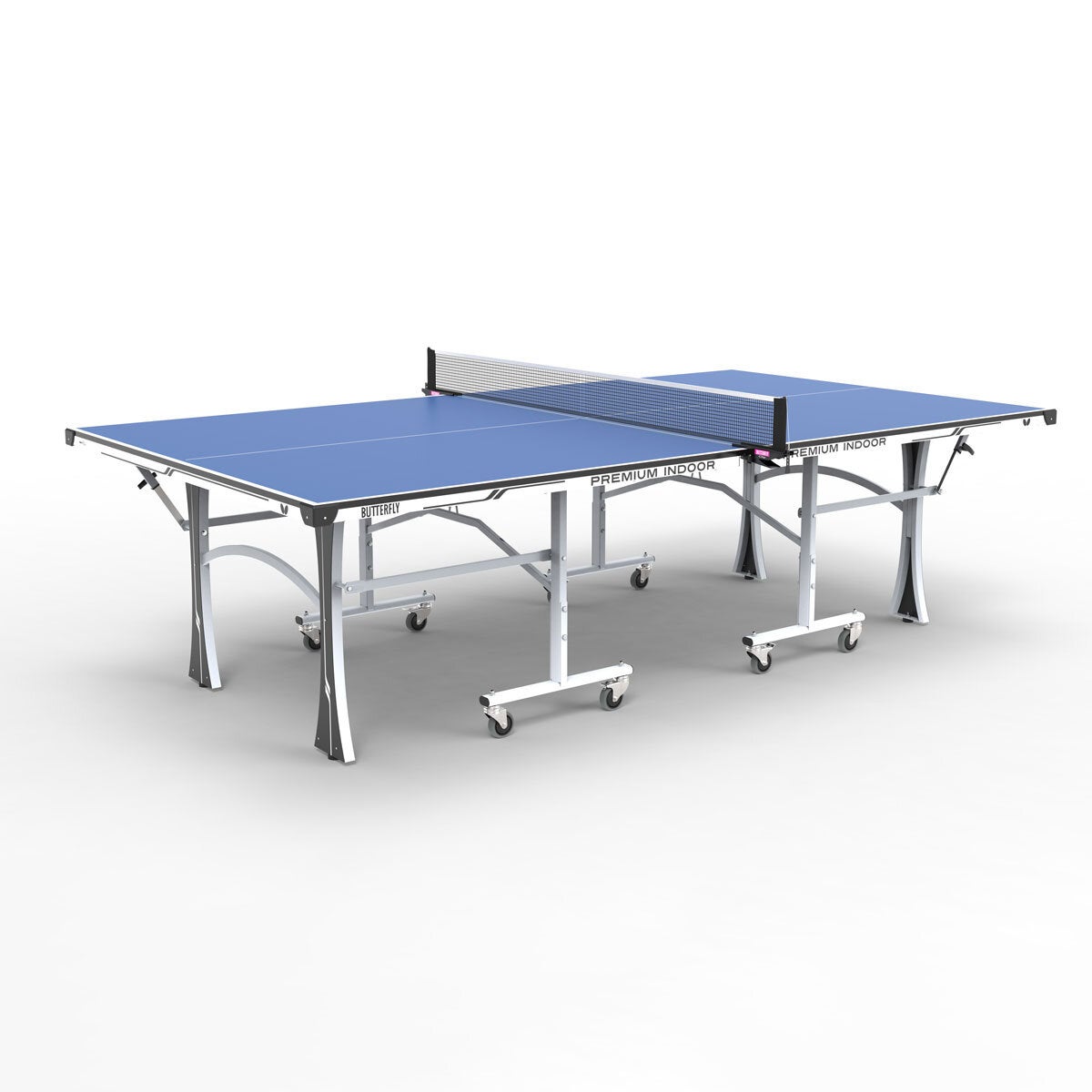 Butterfly Premium Indoor Table Tennis Table 16mm Blue Foldable Ping Pong Set