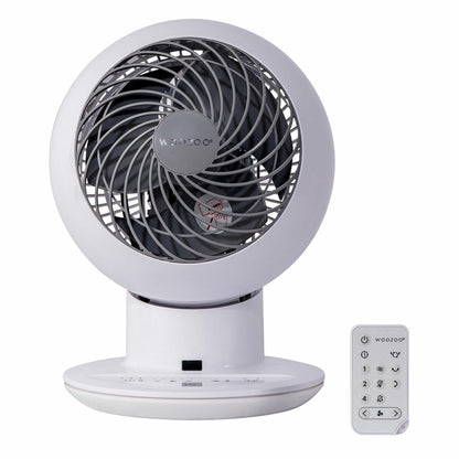 Woozoo IRIS Air Circulator Desk Fan 5 Speed Remote White Oscillating 38W