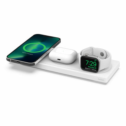 Belkin 3-in-1 MagSafe Wireless Charger Pad WIZ016 iPhone Watch AirPods White