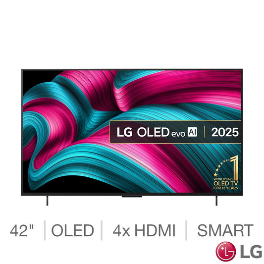 LG OLED42C55LA 42 Inch 4K OLED Smart TV 120Hz Dolby Vision HDR10 Black webOS