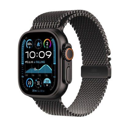 Apple Watch Ultra 2 49mm Black Titanium Milanese Small GPS Cellular Smartwatch