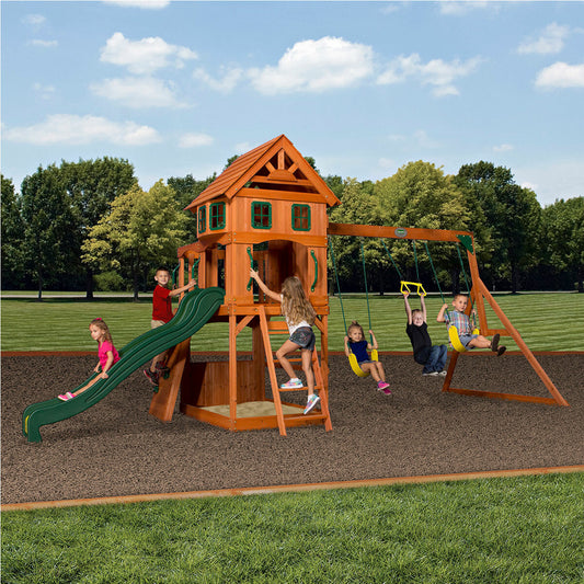 Backyard Discovery Atlantis Swingset Playcentre (3-10 Years), 150 kg, Brown