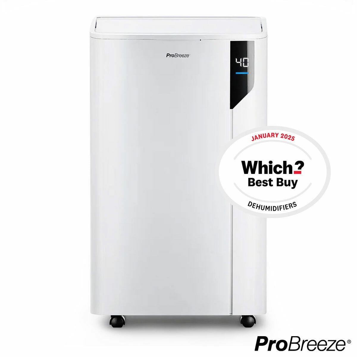Pro Breeze 20L Dehumidifier PB-D-23-UK Laundry Mode 5.5L Tank White 500W