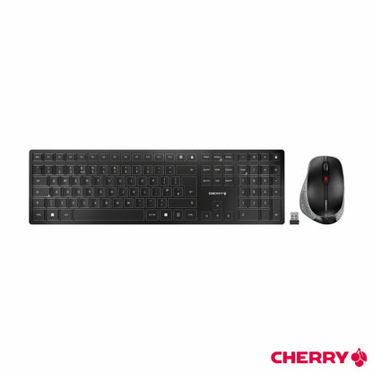 Cherry DW 9500 Slim Wireless Keyboard Mouse Combo Bluetooth USB-C Rechargeable