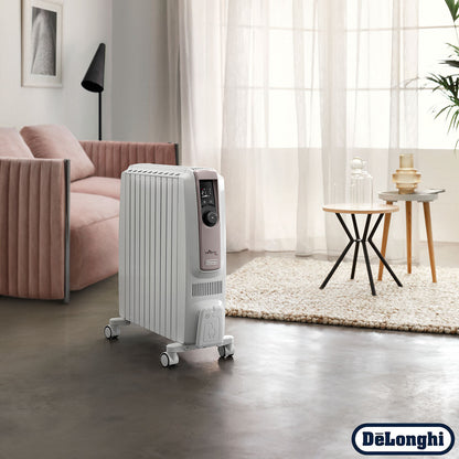 De'Longhi Dragon 4 Oil Filled Radiator 2500W TRDSX41025E 3 Settings Timer