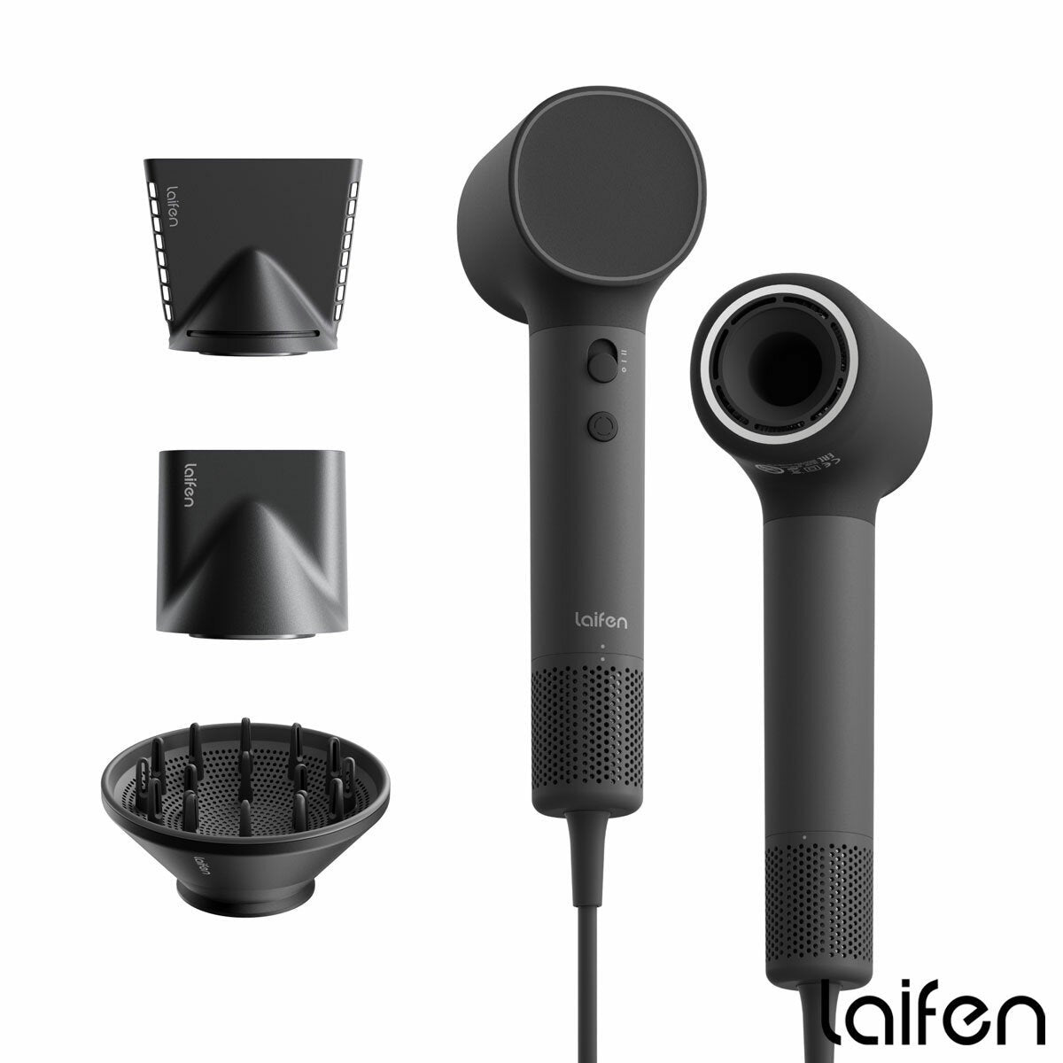 Laifen Neo Series Hair Dryer Hairdryer 1100W 5 Heat 2 Speed Black Lightweight