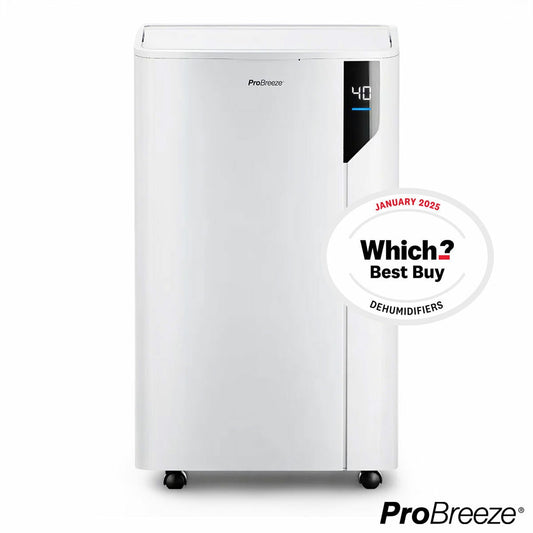 Pro Breeze 20L Dehumidifier PB-D-23-UK 500W Laundry Mode 5.5L Tank White 30m2