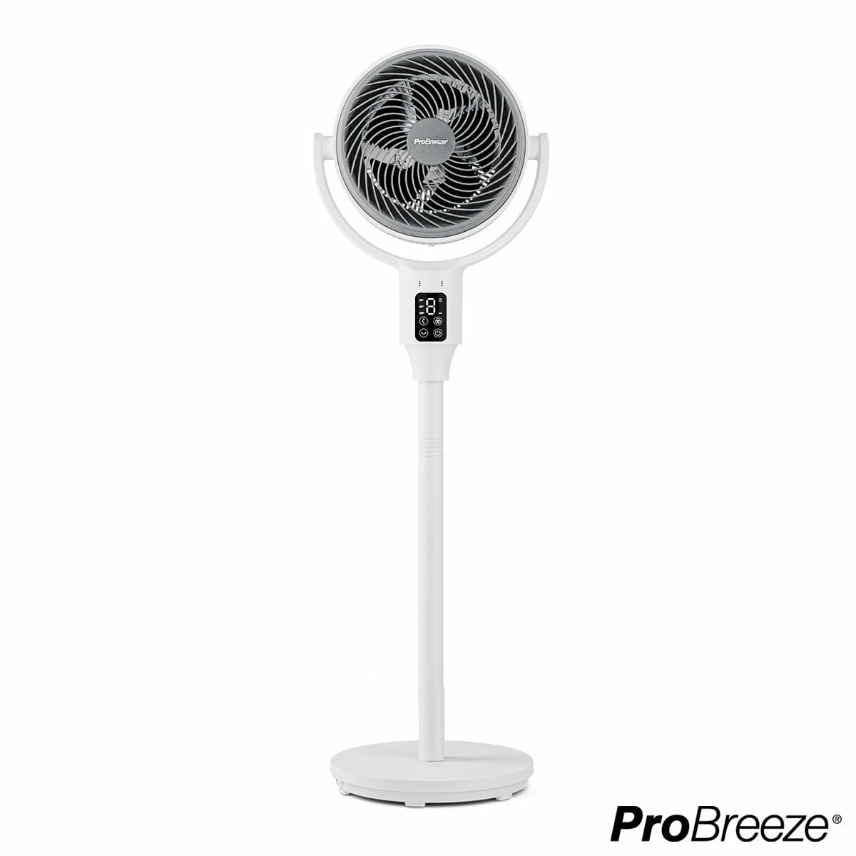 Pro Breeze AirFlo 43" Pedestal Fan PB-F-26WG 9 Speed 4 Mode Remote Control