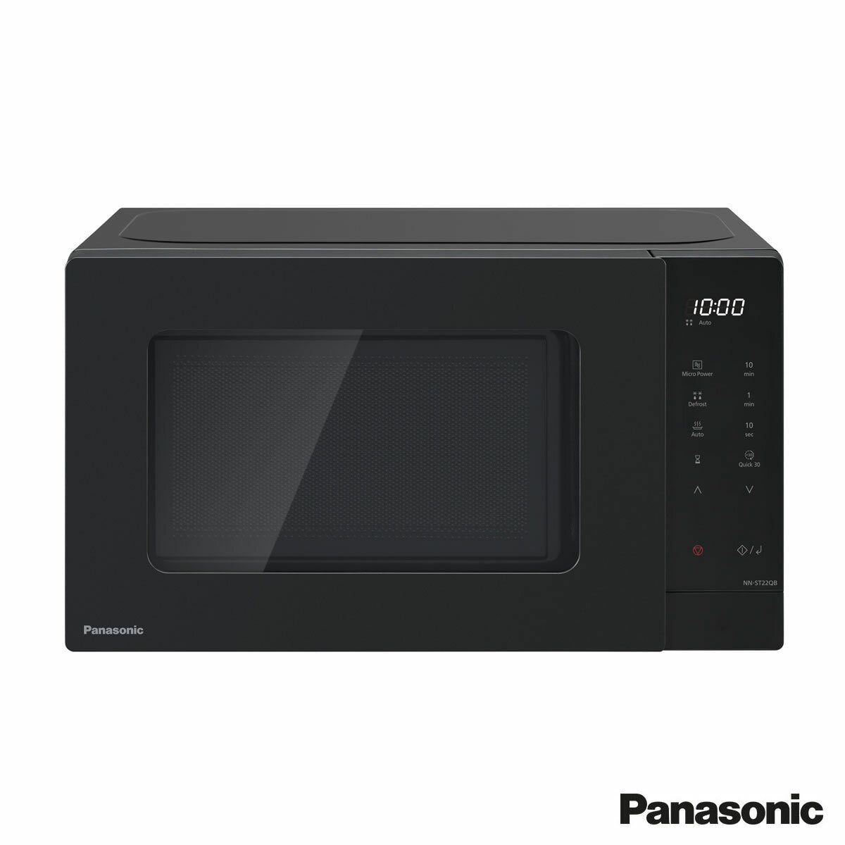 Panasonic NN-ST22QBBPQ 20L Solo Microwave Oven 800W Black Turntable LCD