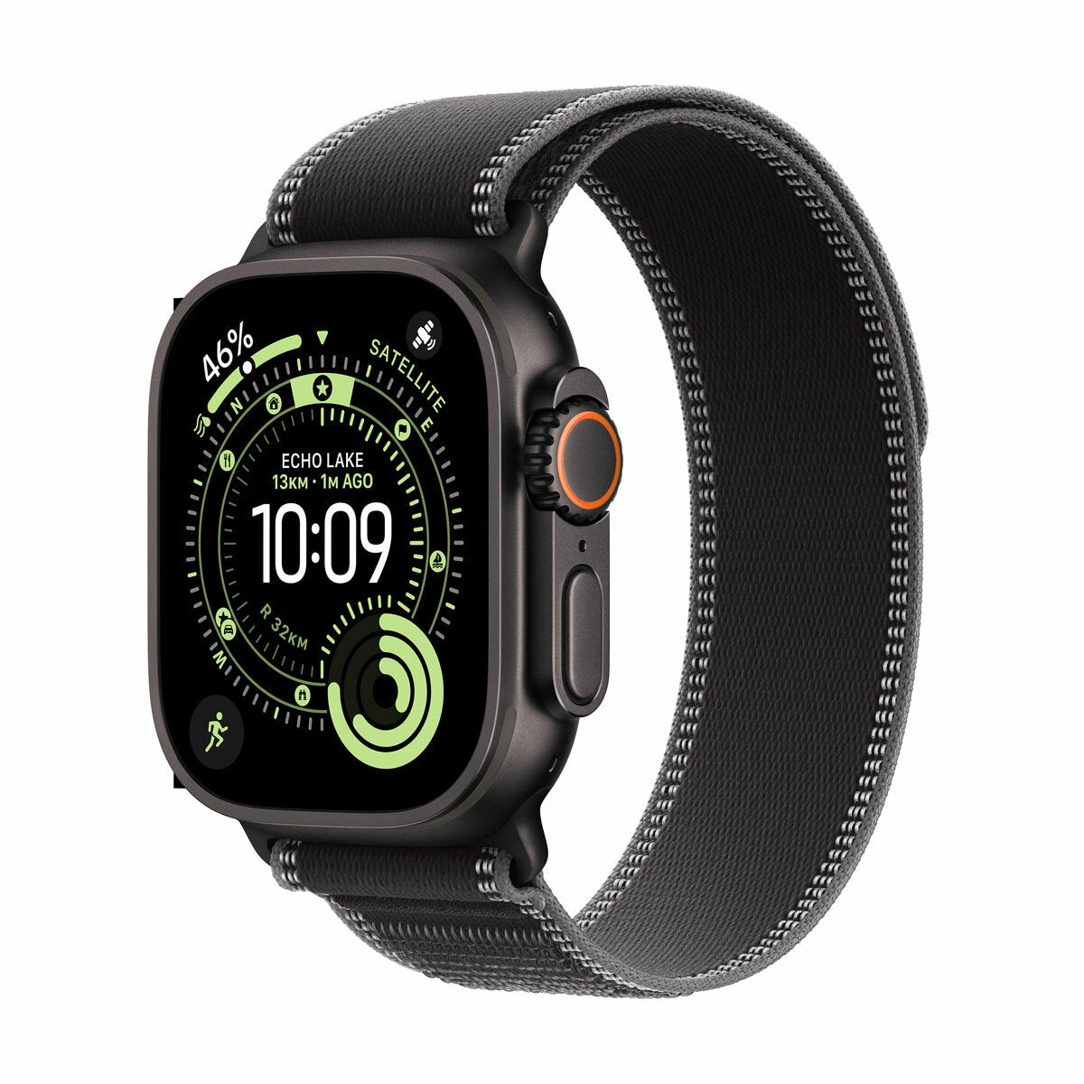 Apple Watch Ultra 3 GPS Cellular 49mm Titanium Black Charcoal Trail Loop M/L