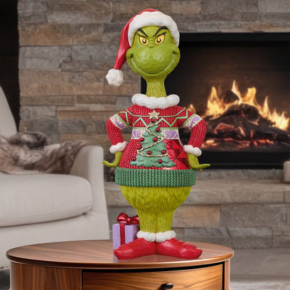 Grinch Ugly Sweater Statue Jim Shore 20 Inch Stone Resin Christmas Figurine