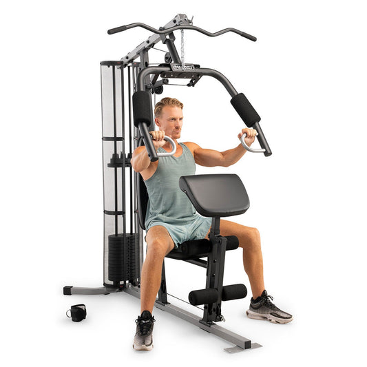 Marcy MWM986 Home Gym System 68kg Steel Weight Stack Pulley Black Silver