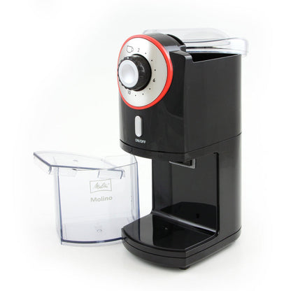 Melitta Molino Electric Burr Coffee Bean Grinder Black 17 Grind Settings 200g