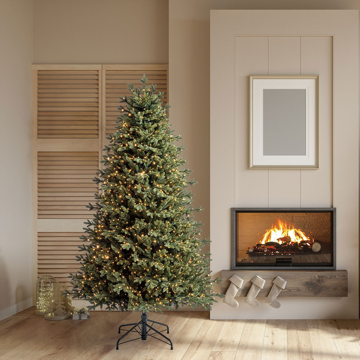 Aspen 6.5ft Pre-Lit Artificial Christmas Tree 1500 Colour Changing Micro LED"